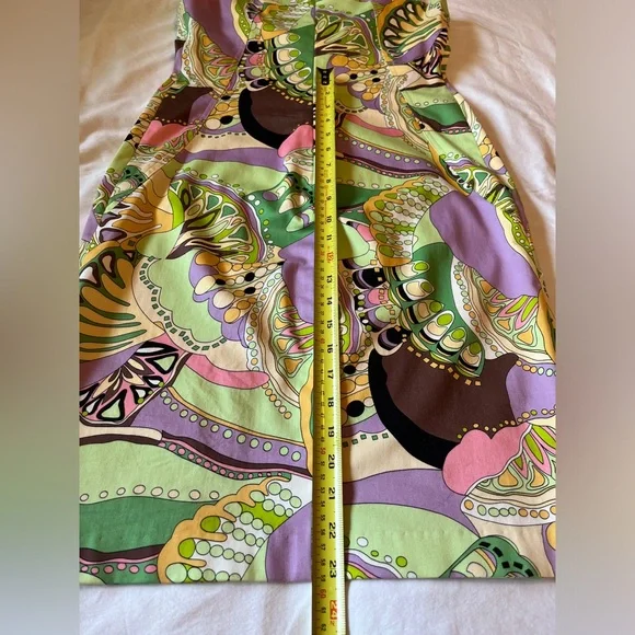 David Meister Mod Print Sheath Dress Size 4 EUC - Picture 7 of 11